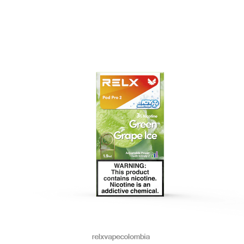 RELX Vape Precio - RELX pod pro 2 - 3 cápsulas 4XP480118 uvas verdes