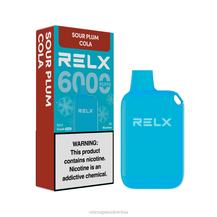 RELX Colombia | cola de ciruela agria RELX Crush Pocket 6000 helado NRT019