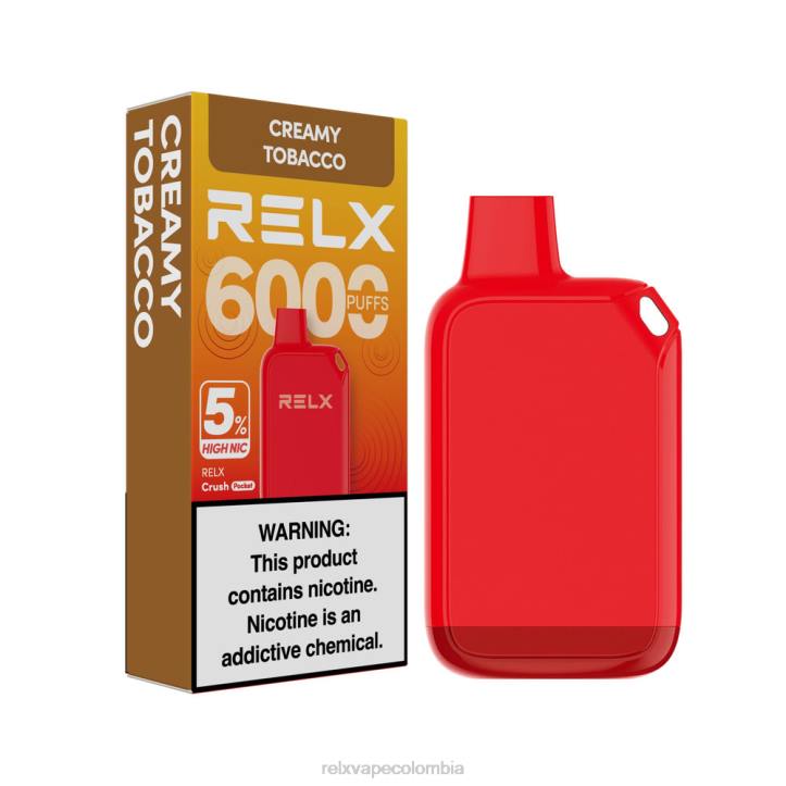RELX Colombia | tabaco cremoso RELX Crush Pocket 6000 5% alto nic NRT028