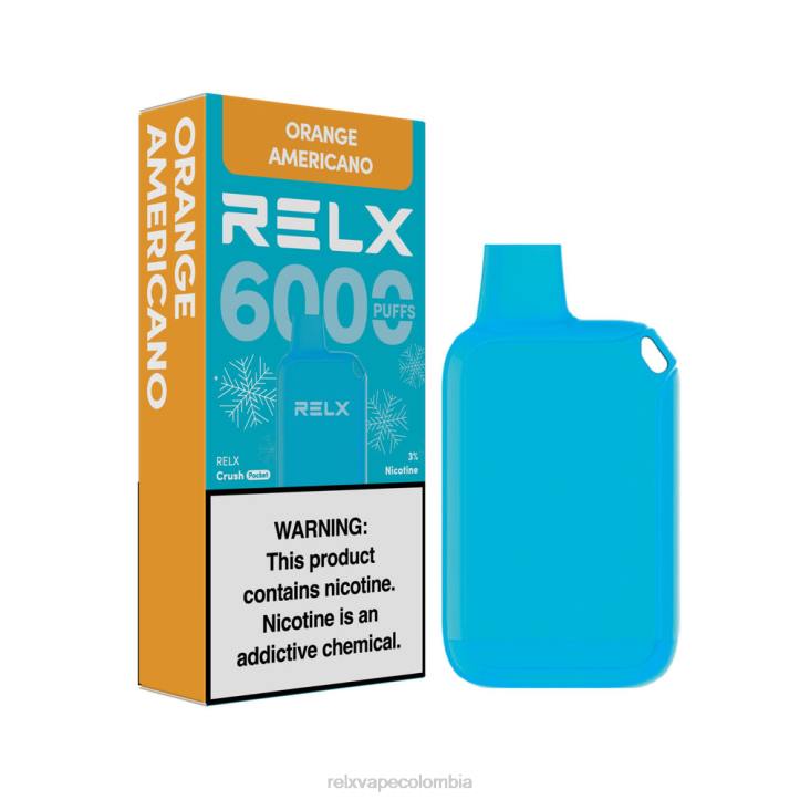 RELX Puntos De Venta | naranja americana RELX Crush Pocket 6000 helado NRT015