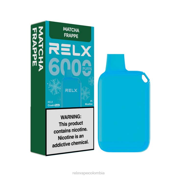RELX Tiendas Bogota | frapé matcha RELX Crush Pocket 6000 helado NRT017