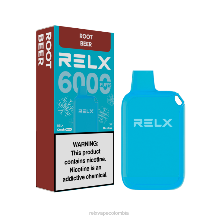 RELX Vape Colombia | cerveza de raíz RELX Crush Pocket 6000 helado NRT020