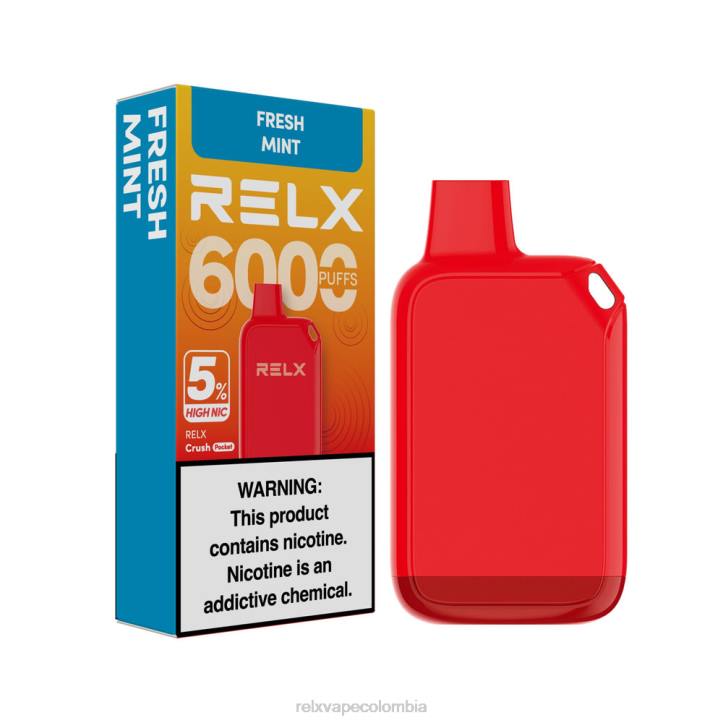 RELX Vape Colombia | menta fresca RELX Crush Pocket 6000 5% alto nic NRT029