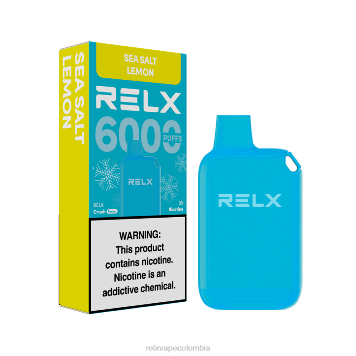 RELX Vape Colombia | sal marina limón RELX Crush Pocket 6000 helado NRT011