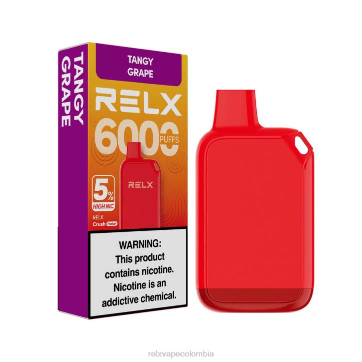 RELX Vape Precio | uva picante RELX Crush Pocket 6000 5% alto nic NRT027