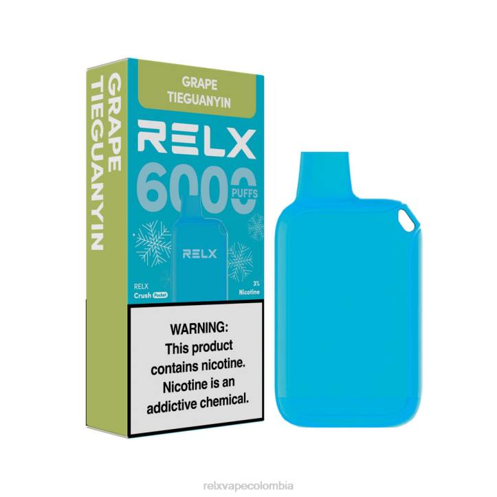 RELX Vape Precio | uva tieguanyin RELX Crush Pocket 6000 helado NRT018